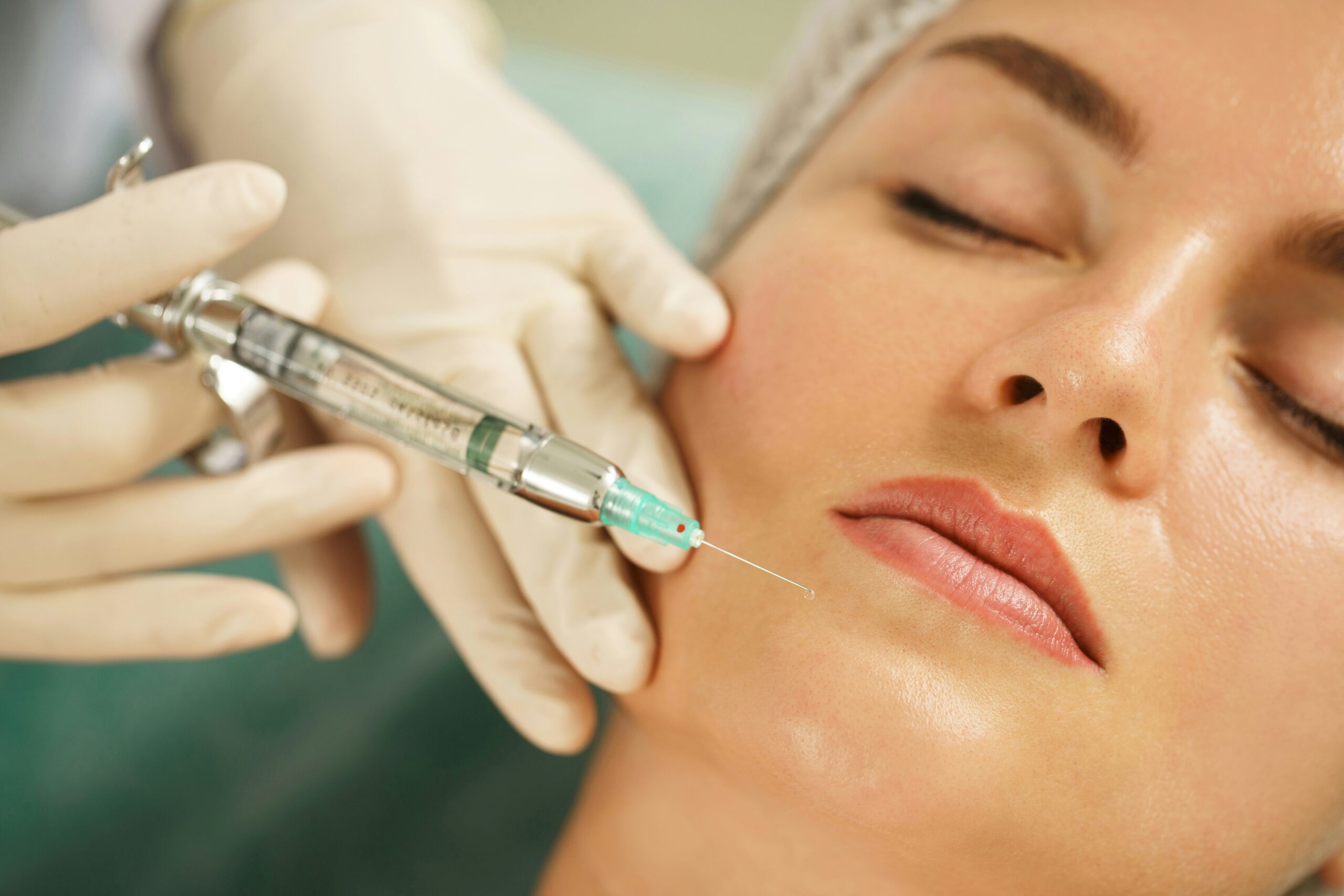 Patient receiving Botox injections at Couture Dermatology Las Vegas